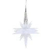 Stern mit Glimmer, weiß, 10,5cm Discount