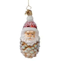 Poesie in Glas Tannenzapfen Nikolaus New