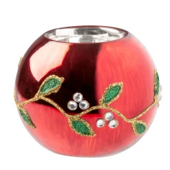 Teelichthalter "Glitzernder Mistelzweig" New