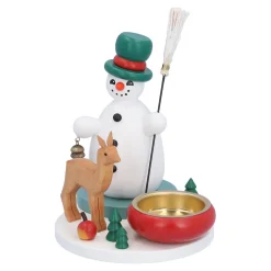 Käthes Original Teelichthalter "Schneemanns Waldweihnacht" New