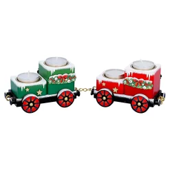 Käthes Original Teelichthalter "Waggons-Weihnachtsreise" Discount