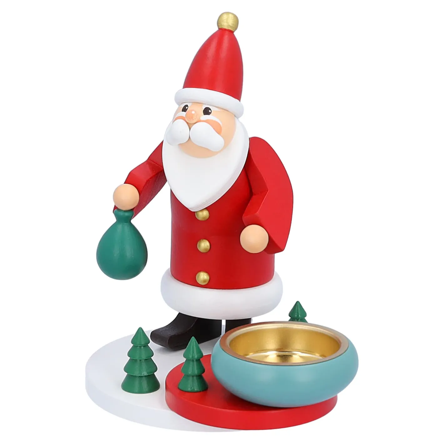 Käthes Original Teelichthalter "Weihnachtsmanns Waldweihnacht" Discount
