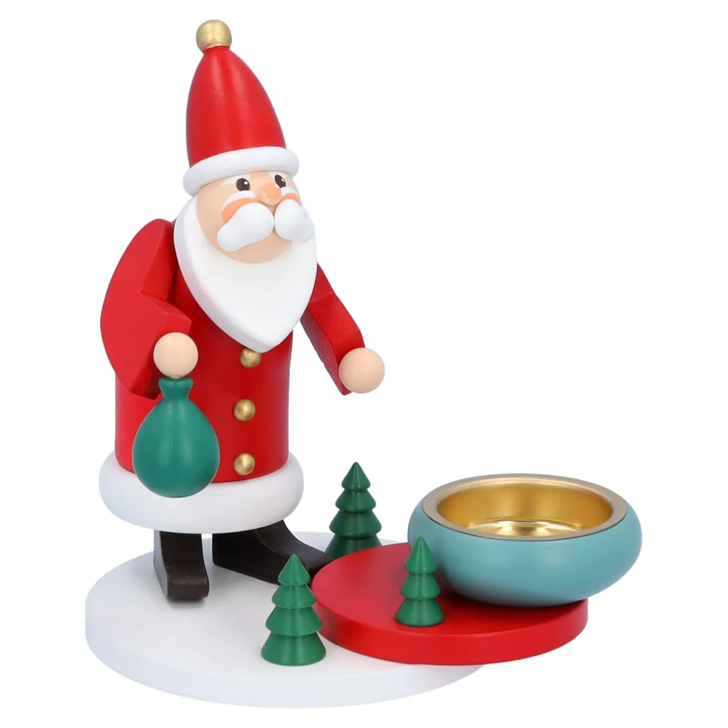 Käthes Original Teelichthalter "Weihnachtsmanns Waldweihnacht" Discount