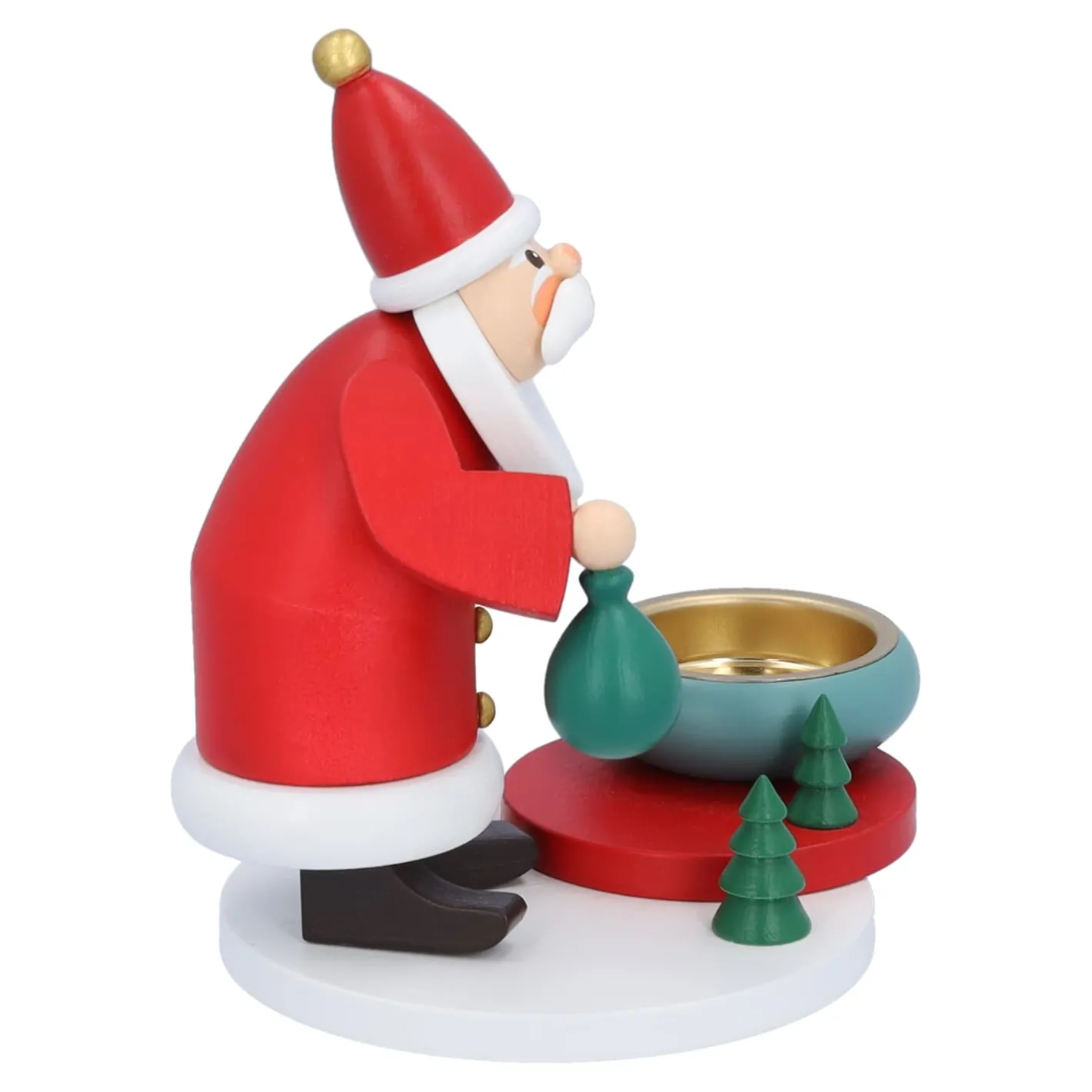 Käthes Original Teelichthalter "Weihnachtsmanns Waldweihnacht" Discount