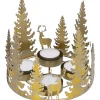 Teelichthalter "Winterspaziergang", gold Outlet