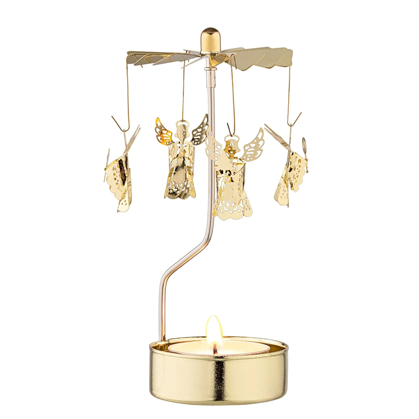 Teelicht-Karussell "Himmlische Boten", gold Outlet