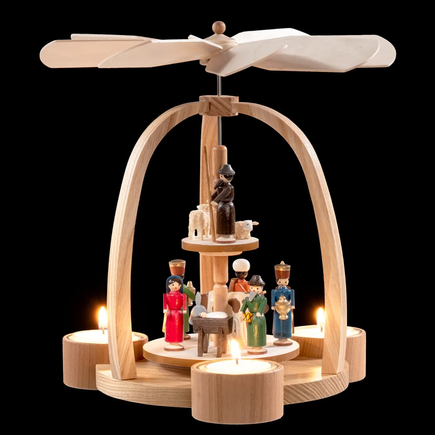 Teelicht-Pyramide Christi Geburt Online