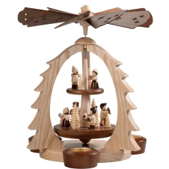HODREWA Teelicht-Pyramide "Waldspaziergang" Clearance