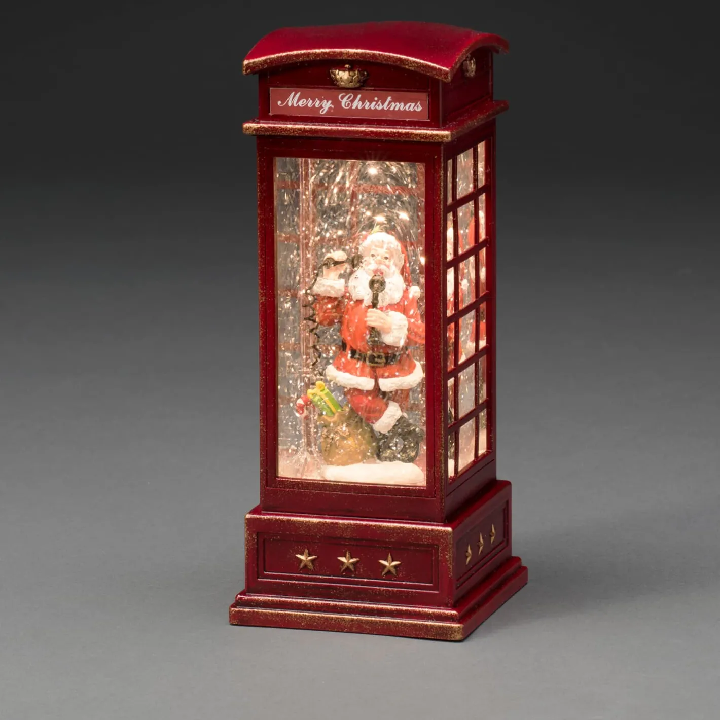 KONSTSMIDE Telefonzelle mit Weihnachtsmann Hot