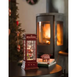 KONSTSMIDE Telefonzelle mit Weihnachtsmann Hot