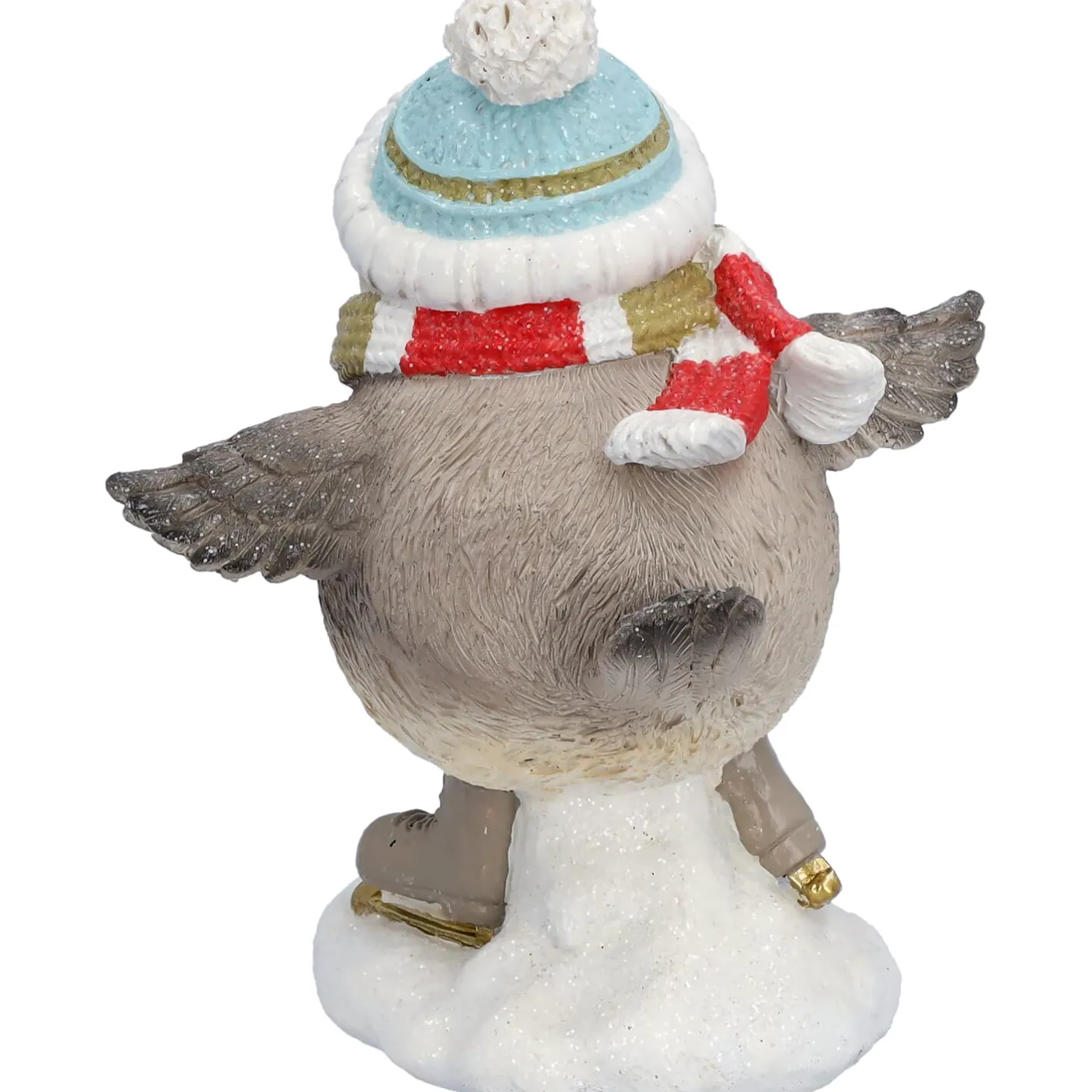 Vogel mit blauer Mütze, Standfigur Discount