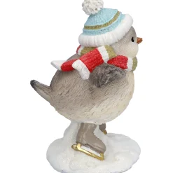 Vogel mit blauer Mütze, Standfigur Discount