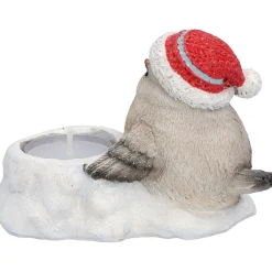 Vogel mit roter Mütze, Teelichthalter Outlet