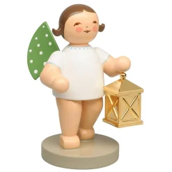 WENDT & KÜHN Weggefährte, Engel mit Laterne, Goldedition No18, Standfigur New