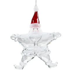 Weihnachtsmann als Stern, Acryl-Baumbehang Online