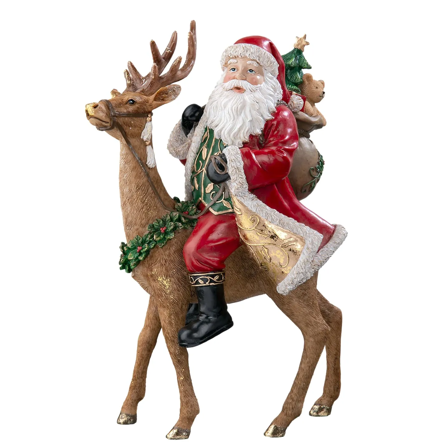 Weihnachtsmann auf Rentier Online