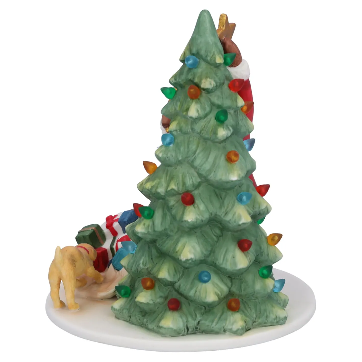 Weihnachtsmann beim Baum schmücken Outlet