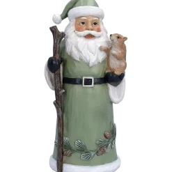 Weihnachtsmann mit Eichhörnchen, Standfigur New
