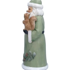 Weihnachtsmann mit Eichhörnchen, Standfigur New
