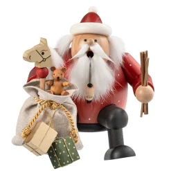 KWO Weihnachtsmann mit Geschenkesack, Räuchermännchen