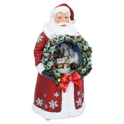 Weihnachtsmann mit Kranz, Spieldose Outlet