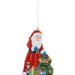 Käthes Original Weihnachtsmann mit Sack, Zinn-Baumbehang Sale