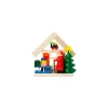 Weihnachtsmann mit Schlitten, Holz-Baumbehang Online