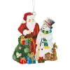 Käthes Original Weihnachtsmann mit Schneemann New