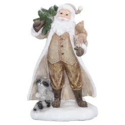 Weihnachtsmann mit Waldtieren Discount