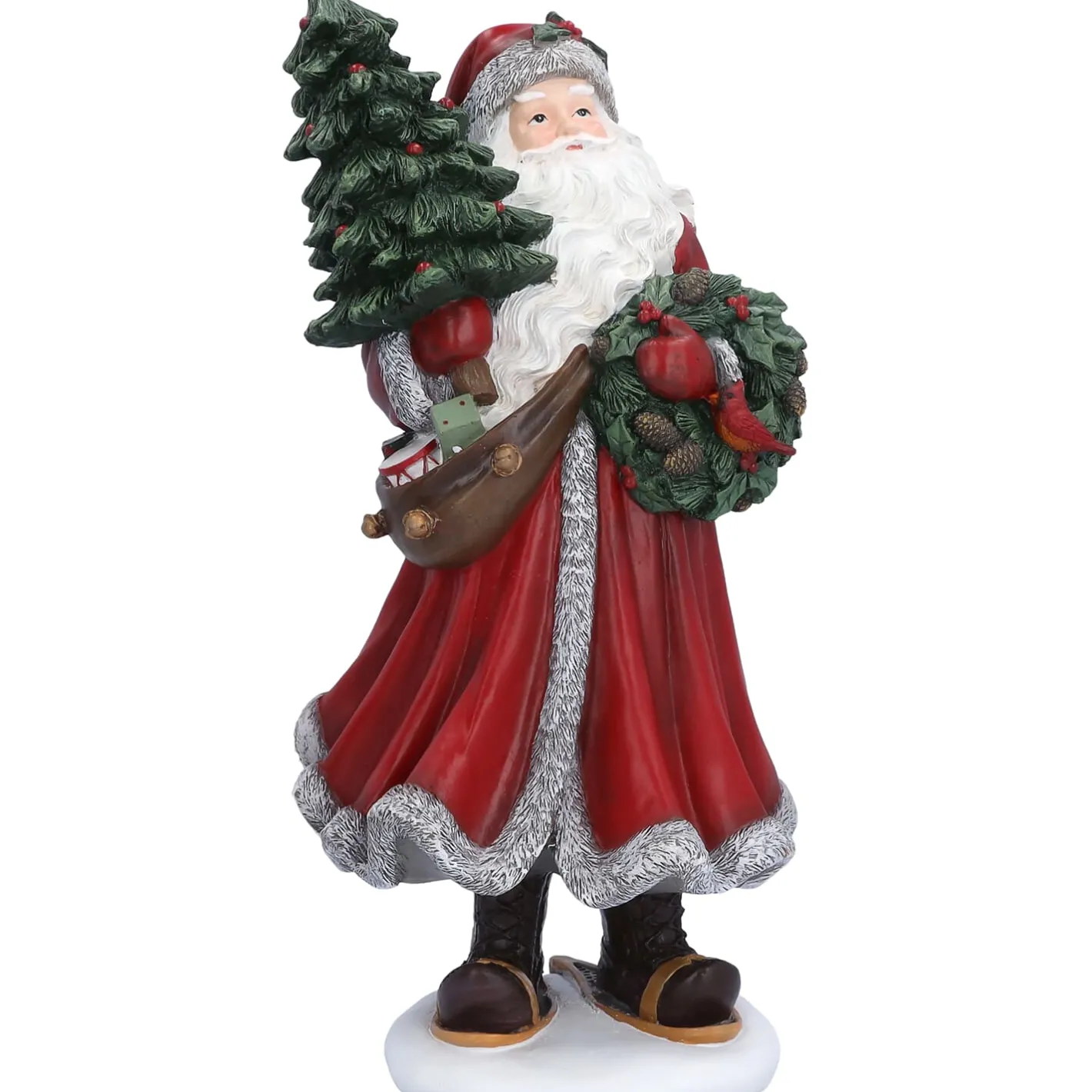 Weihnachtsmann mit Weihnachtsbaum, Standfigur New