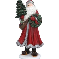 Weihnachtsmann mit Weihnachtsbaum, Standfigur New