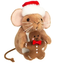 Hermann Teddy Weihnachtsmaus mit Lebkuchen, Plüschfigur Hot