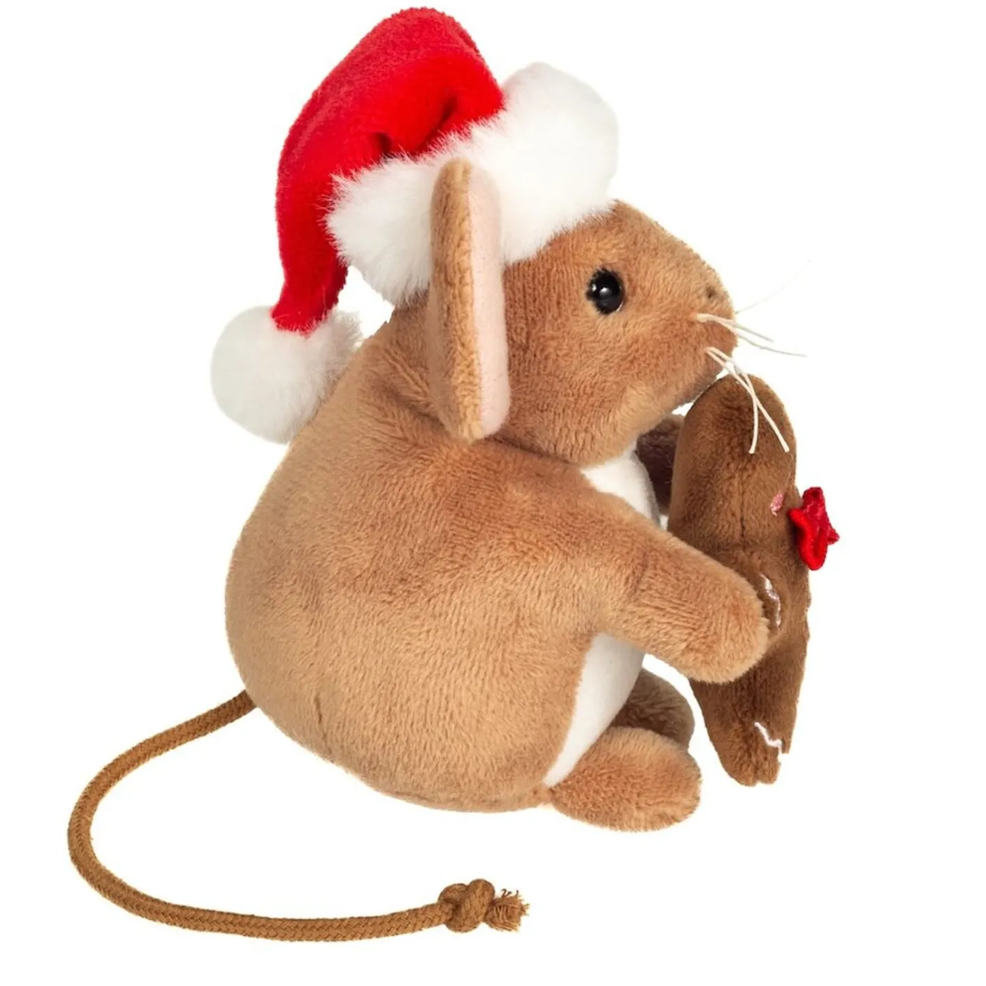 Hermann Teddy Weihnachtsmaus mit Lebkuchen, Plüschfigur Hot