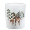 Windlicht "Hirsche im Schnee", 10cm New