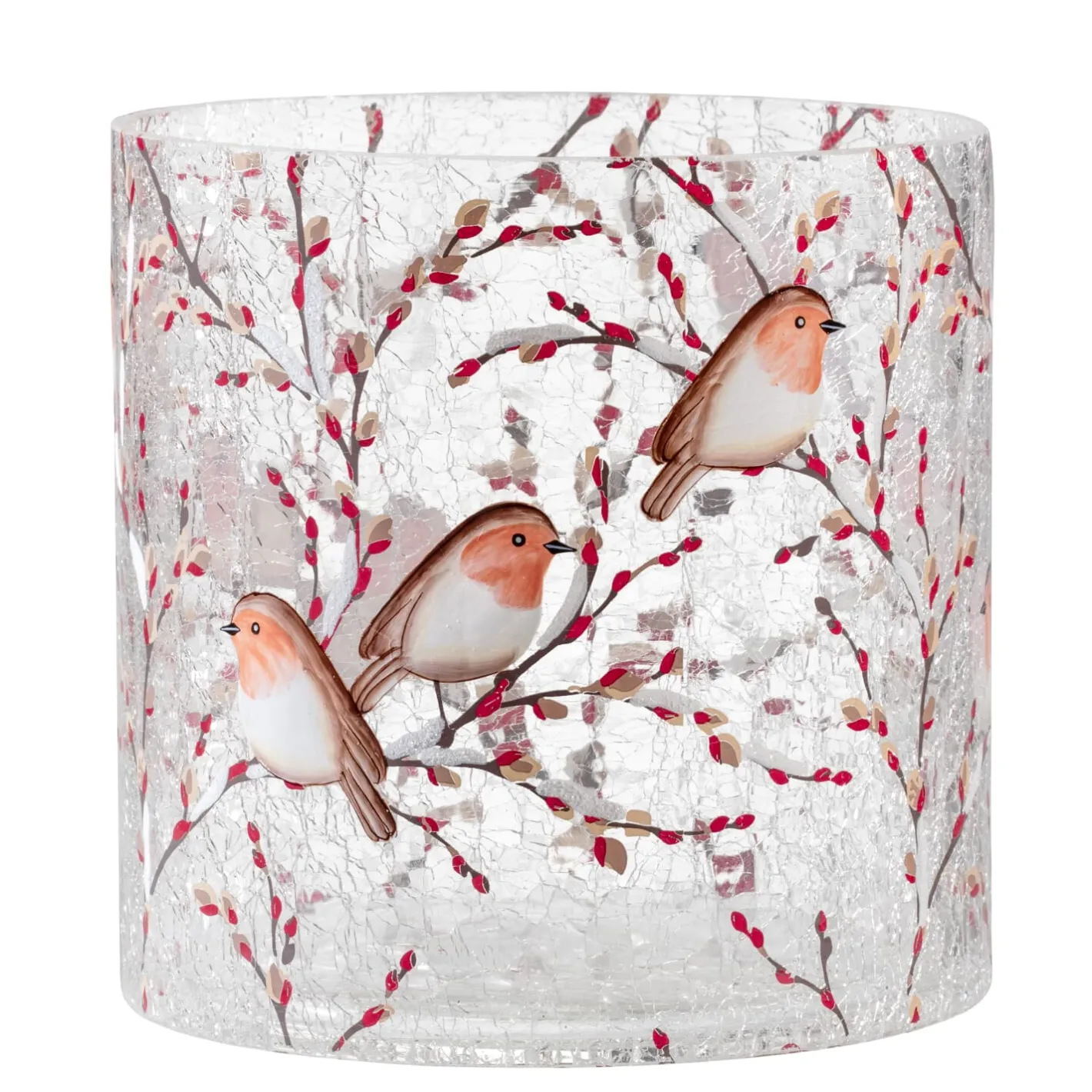 Windlicht "Rotkehlchenfamilie", 15 cm Outlet