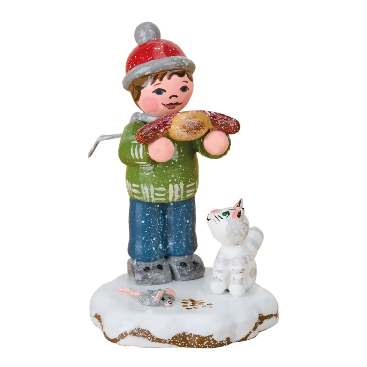 Hubrig Volkskunst Winterkinder Eine Meterwurst bitte New
