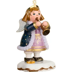 Hubrig Volkskunst Winterkinder Himmelskind Klarinette, Standfigur Clearance