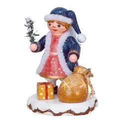 Hubrig Volkskunst Winterkinder Himmelskind "Ein Geschenk für Dich" New