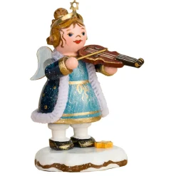Hubrig Volkskunst Winterkinder Himmelskind Geige, Standfigur