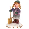 Hubrig Volkskunst Winterkinder Schneefeger New