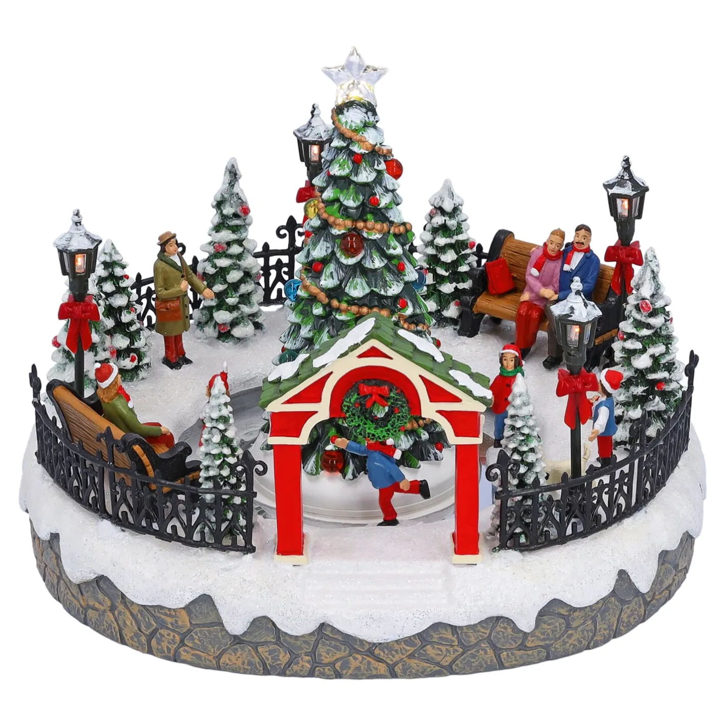 Winterlicher Park, Spieldose Discount